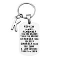 thumbnail image 1 of BAYAIXZ To My Nephew Never forget I Love You Christmas ornaments 26 Letters Keychain (K,One Size), 1 of 5