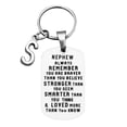 thumbnail image 1 of BAYAIXZ To My Nephew Never forget I Love You Christmas ornaments 26 Letters Keychain (S,One Size), 1 of 5