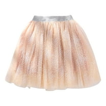 BAYAIXZ Tutus for Girls Kids Girls Ballet Floral Skirts Costume Party Tulle Dance Skirt Grey Tutu A Tutu Halloween Skirts (Rose Gold,150)