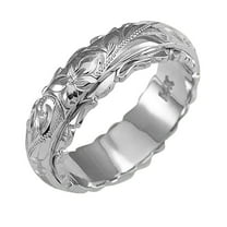 BAYAIXZ Wedding Bands for Women Sliver Silver Rings Elegant Wedding Gold and Jewelry 925 Flower Rings Womens Wedding Rings Wedding Ring Wedding Ring Women (Silver,10)