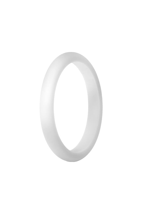 Womens Wedding Ring 2.7Mm Silicone Ring for Men and Women Silicone Ring Ring Couples Ring Ring Women Wedding Bands Wedding Band Women Wedding Ring Women (White,10)