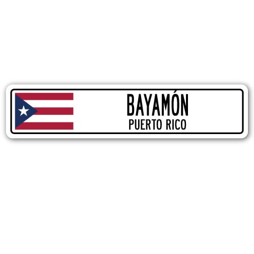 BAYAMON PUERTO RICO Street Sign Puerto Rican American flag city country gift