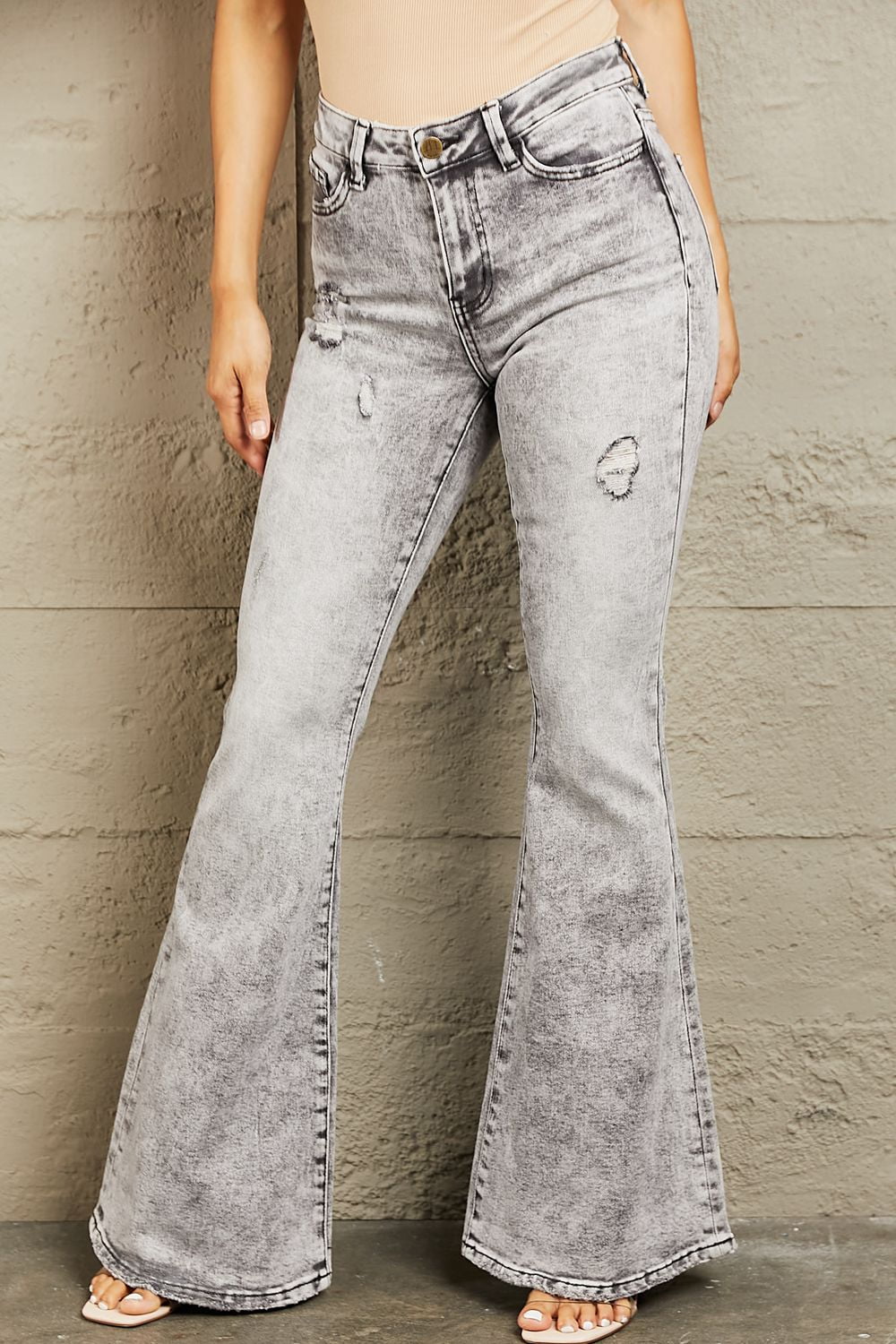 Bayeas High Rise Flare Jean