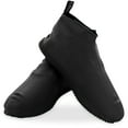 thumbnail image 1 of BAYI - Waterproof Shoe Covers Rain Cover Boot Reusable Slip On Socks Footwear Silicone Rubber Shoes Protector Outdoor & Indoor Anti-Slip Stretchable (XL, Black), 1 of 6