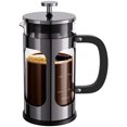 thumbnail image 1 of BAYKA US French Press Coffee Maker, 34 Ounce,Glass & Stainless Steel, Dark Pewter, 1 of 9