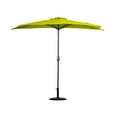 thumbnail image 1 of BAYSHORE 9 Ft Half Umbrella with Resin Concrete Base Included for Oudoor Patio, Lime, 1 of 8