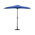 thumbnail image 1 of BAYSHORE 9 Ft Half Umbrella with Resin Concrete Base Included for Oudoor Patio, Royal Blue, 1 of 8