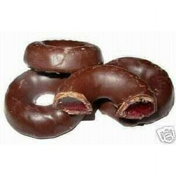BAYSIDE CANDY DARK CHOCOLATE COVERED JELLY RINGS, 2LBS