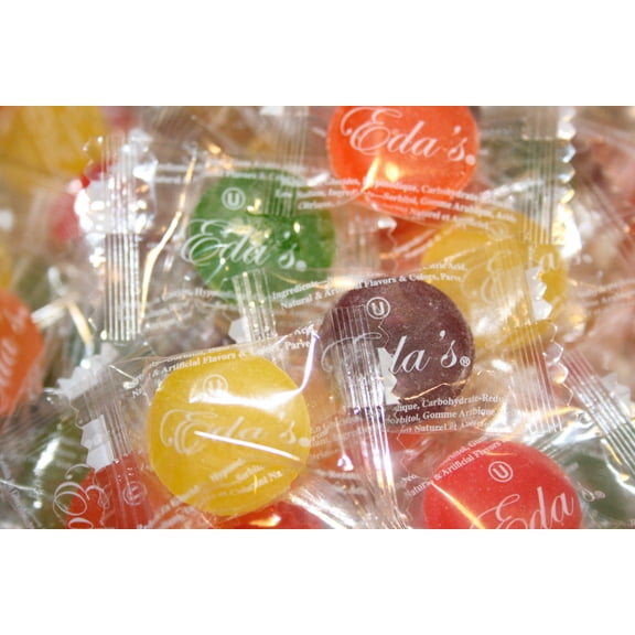 BAYSIDE CANDYEDA SUGAR FREE HARD CANDIES MIXED FRUIT, 5LBS