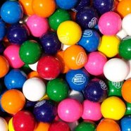 5 Lbs Bulk Gumballs - 1 Inch (25mm) Seedlings Bubble Gum - Fruit Flavors - Sweet Work Brand