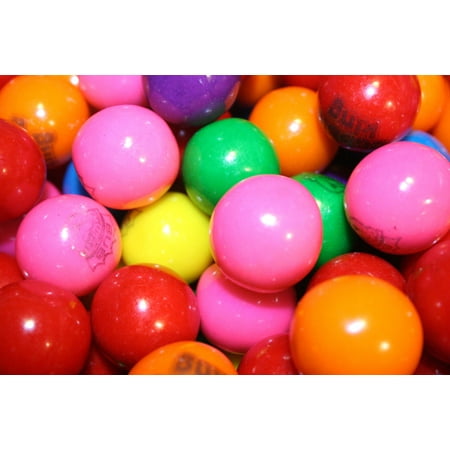 BAYSIDE CANDY GUMBALLS ASSORTED 25mm or 1 inch, 5LBS