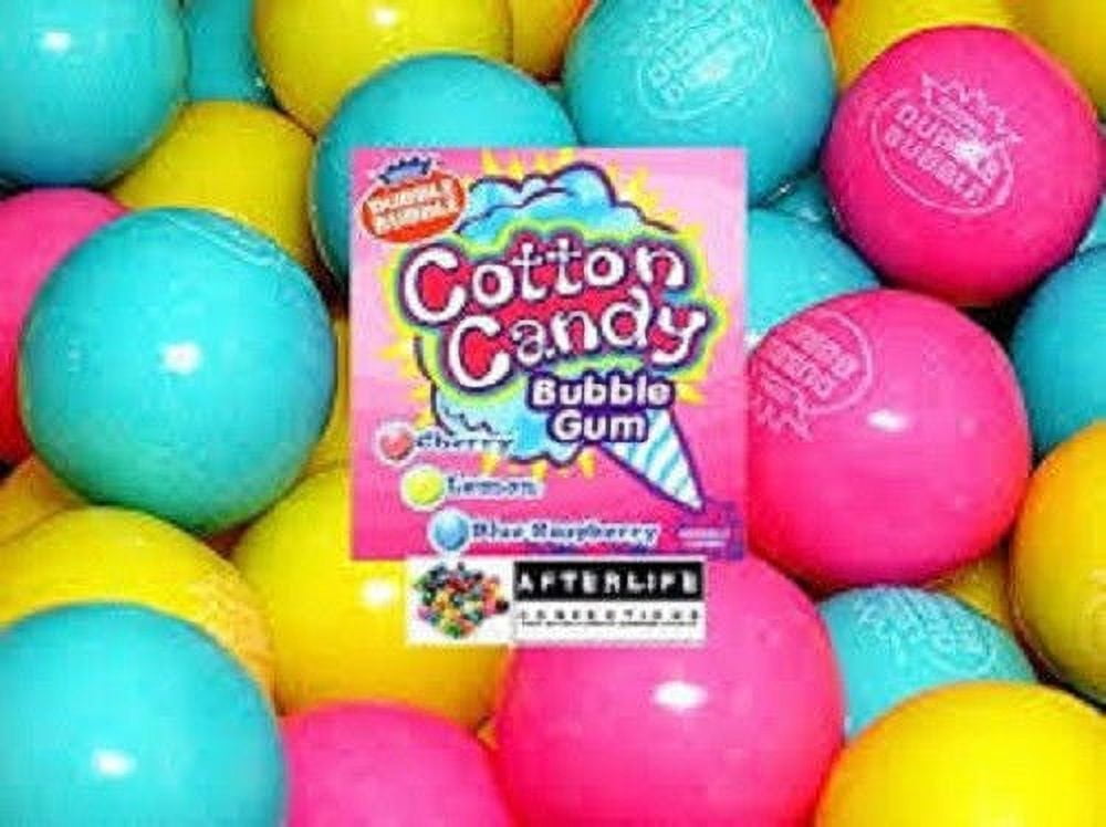 BAYSIDE CANDY GUMBALLS COTTON CANDY BUBBLE GUM 25mm or 1 inch , 5LBS