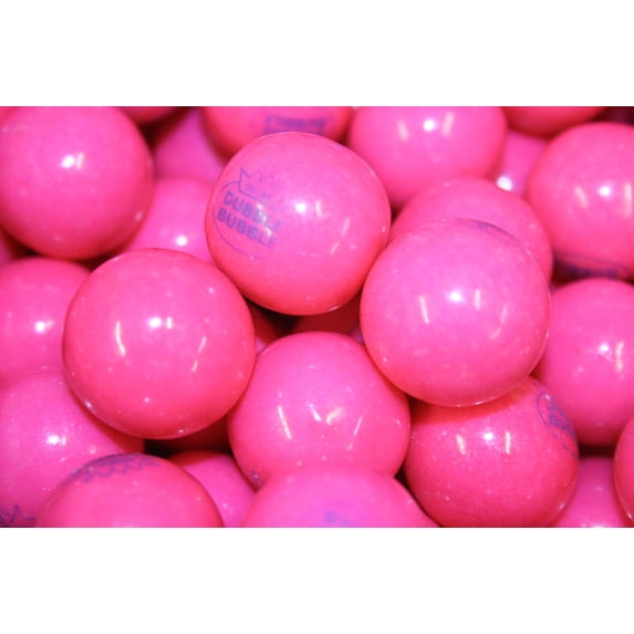 BAYSIDE CANDY GUMBALLS ORIGINAL PINK DUBBLE BUBBLE FLAVOR GUM 25mm or 1 inch , 1LB