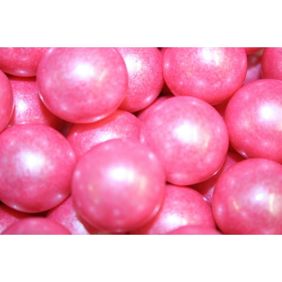 BAYSIDE CANDY GUMBALLS SHIMMER BRIGHT PINK 25mm or 1 inch (114 count), 2LBS