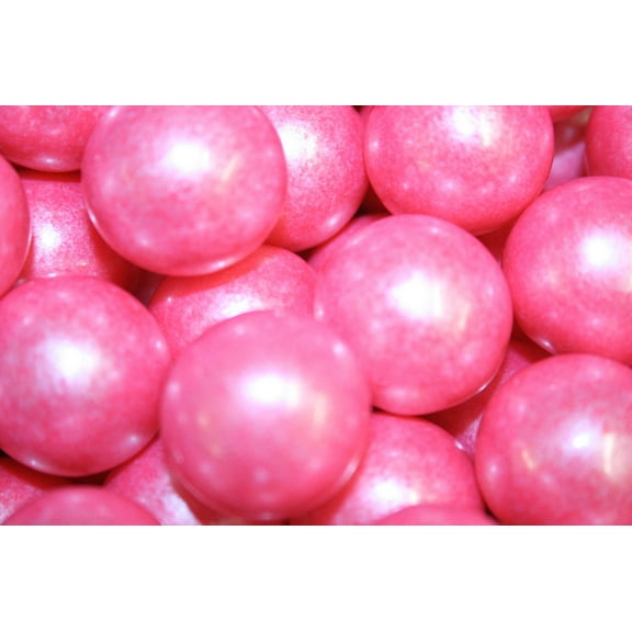 BAYSIDE CANDY GUMBALLS SHIMMER BRIGHT PINK 25mm or 1 inch (285 count), 5LBS