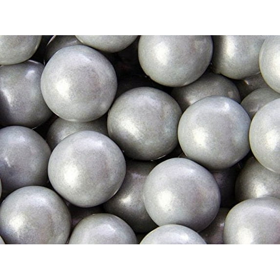 BAYSIDE CANDY GUMBALLS SILVER 25mm or 1 inch, 1LB