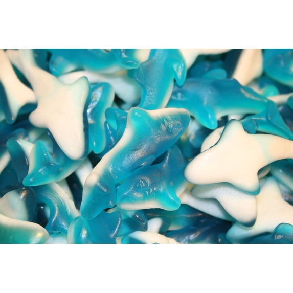 BAYSIDE CANDY GUMMY BLUE SHARKS, 5LBS