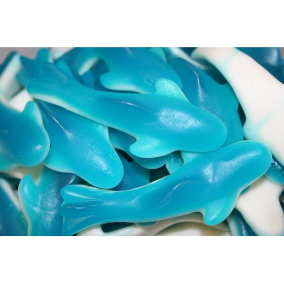 BAYSIDE CANDY GUMMY BLUE SHARKS MINI, 2LBS