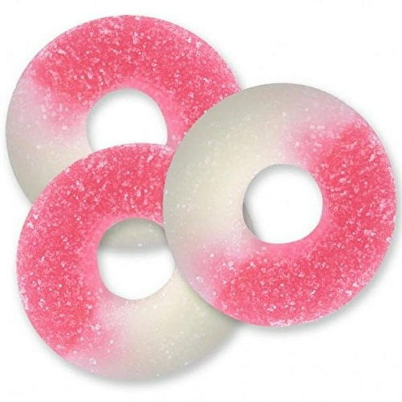 BAYSIDE CANDY GUMMY WATERMELON RINGS, 1LB