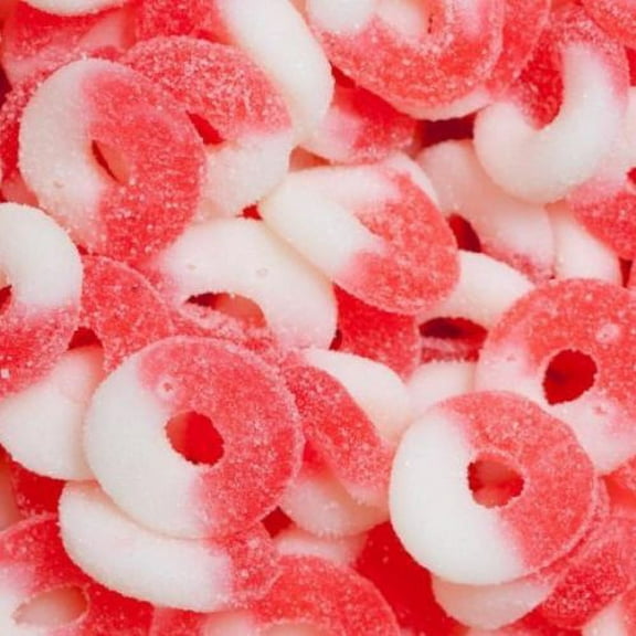 BAYSIDE CANDY GUMMY WATERMELON RINGS, 2LBS