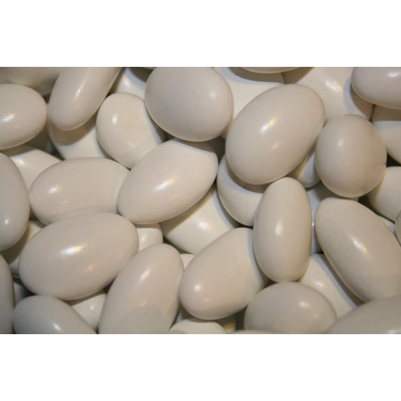 BAYSIDE CANDY JORDAN ALMONDS WHITE, 5LBS