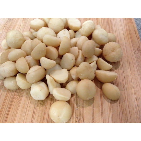 BAYSIDE CANDY MACADAMIA NUTS HALF & PIECES RAW UNSALTED, 2LBS