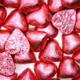 thumbnail image 1 of BAYSIDE CANDY MILK CHOCOLATE HEARTS BRIGHT PINK FOILED, 1LB, 1 of 1