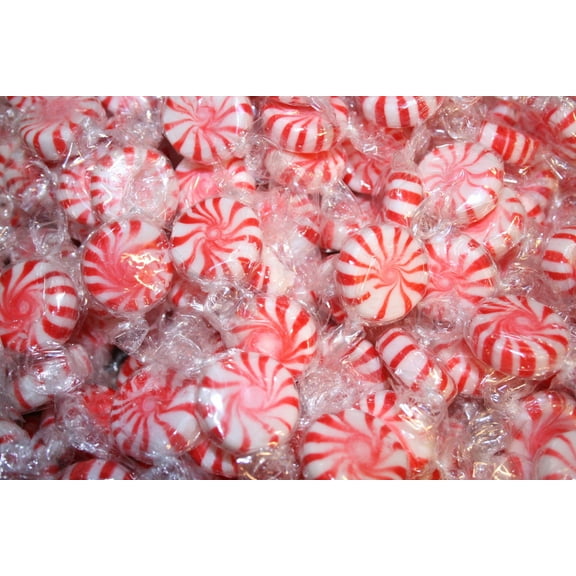BAYSIDE CANDY PEPPERMINT STARLIGHT MINT HARD CANDY, 5LBS