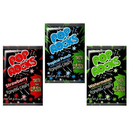 BAYSIDE CANDY POP ROCKS ASSORTED, PACK OF 6 POP ROCKS