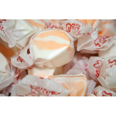 BAYSIDE CANDY SALT WATER TAFFY PEACHES & CREAM, 2LBS