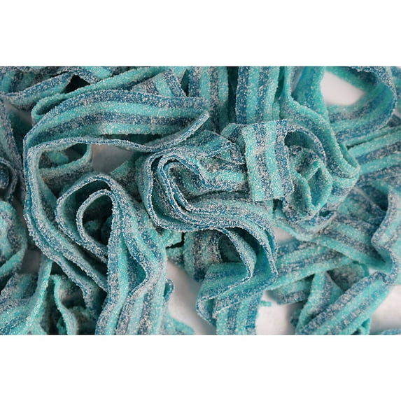 BAYSIDE CANDY SOUR POWER BELTS BERRY BLUE, 5LBS