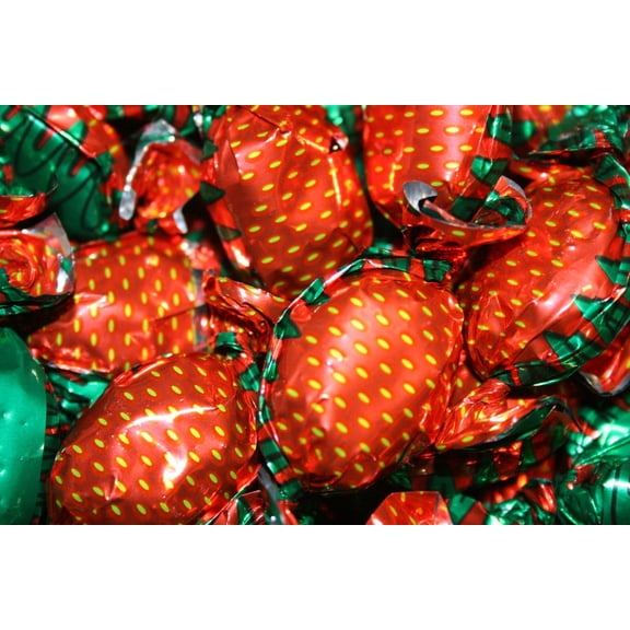 BAYSIDE CANDY STRAWBERRY BON BONS HARD CANDY, 2LBS