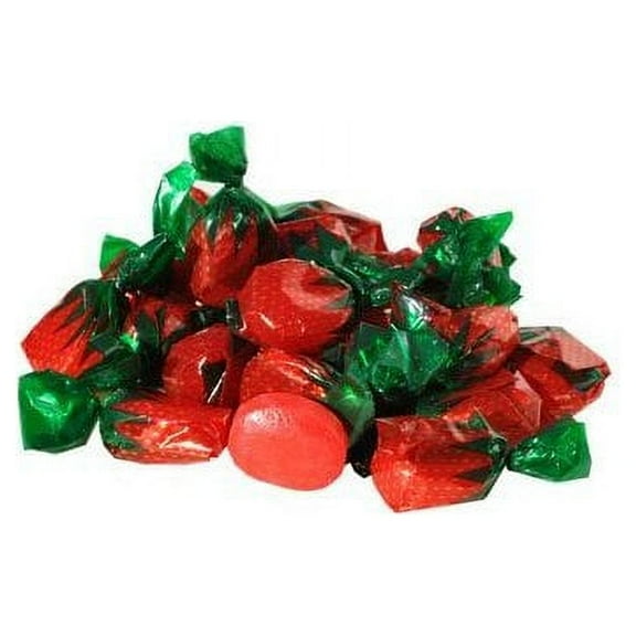 BAYSIDE CANDY STRAWBERRY BON BONS HARD CANDY, 5LBS