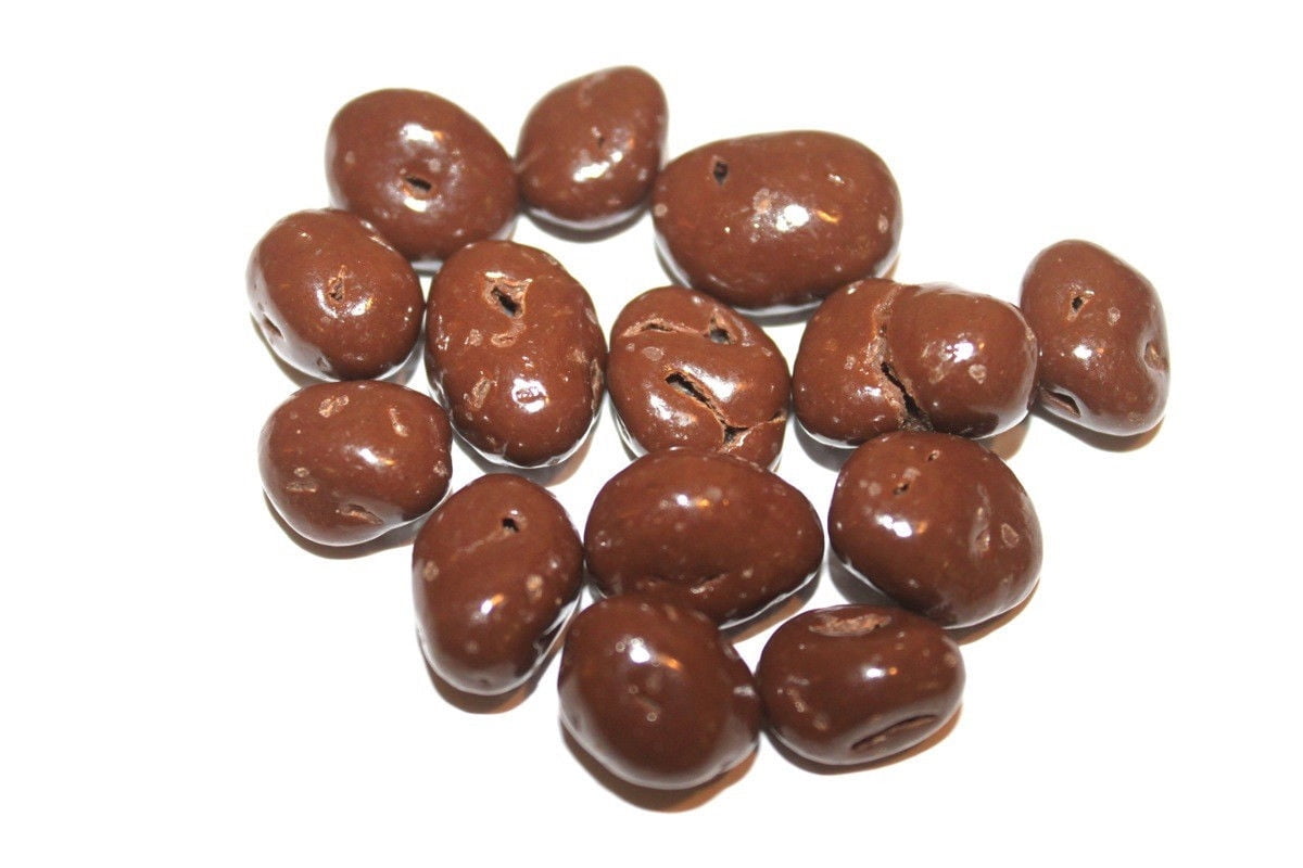 BAYSIDE CANDY SUGAR FREE MILK CHOCOLATE RAISINS, 1LB