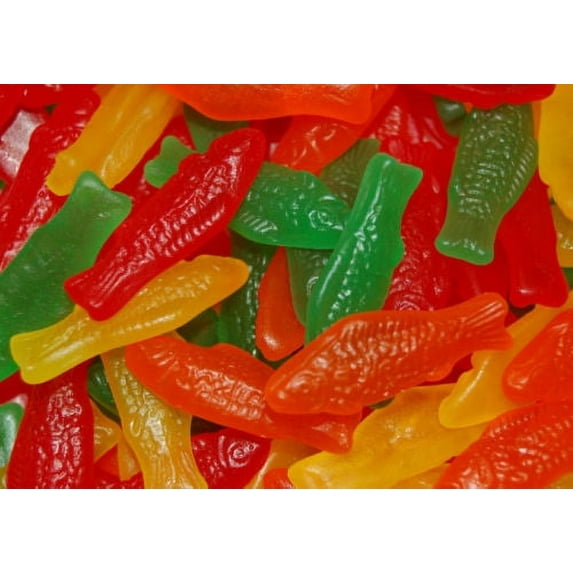 BAYSIDE CANDY SWEDISH FISH ASSORTED LARGE, 1LB