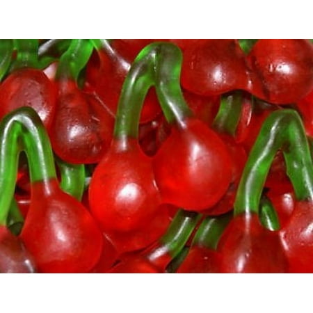 BAYSIDE CANDY TWIN CHERRIES GUMMY CANDY, 2LBS