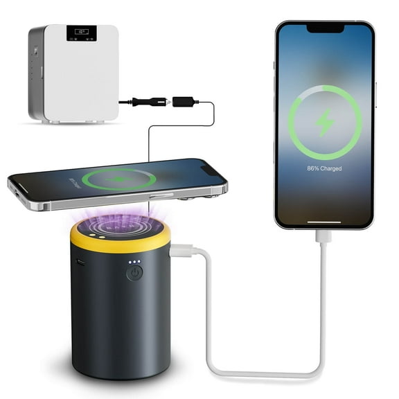 BAYU 19200mAh Power Bank, 15W Wireless Portable Phone Charger, 22.5W Fast Charging Battery Pack, 1 USB-C and 2 USB-A for All Cell Phone iPhone, Galaxy, Android