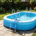 BAYUELSWU 3 Steps Pool Ladder, Above Ground Swimming Pool Ladder, Heavy ...