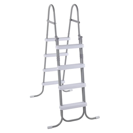 BAYUELSWU 4 Steps Pool Ladder, Heavy-Duty Safety Step Pool Stairs for 52 Inch Depth Above Ground Pools, Max Load Capacity 300 lbs