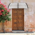 thumbnail image 1 of BAYUELSWU 80"x 38"Awning for Door Entrance, Door Awnings Exterior Window Awning with Aluminum Bracket Polycarbonate and ABS Construction, Window Door Awning Canopy for Patio, Porch, Deck, 1 of 6