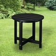 thumbnail image 1 of BAYUELSWU Adirondack Side Table, Round HDPE Side Table, Small Outdoor Coffee Table Weather Resistant for Patio, Backyard, Pool (Black), 1 of 6