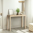 thumbnail image 1 of BAYUELSWU Console Table 46" Pinewood Entryway Table, Console Entrance Table, Narrow Sofa Table for Living Room, Bedroom, Entryway, Hallway (Natural Wood), 1 of 7