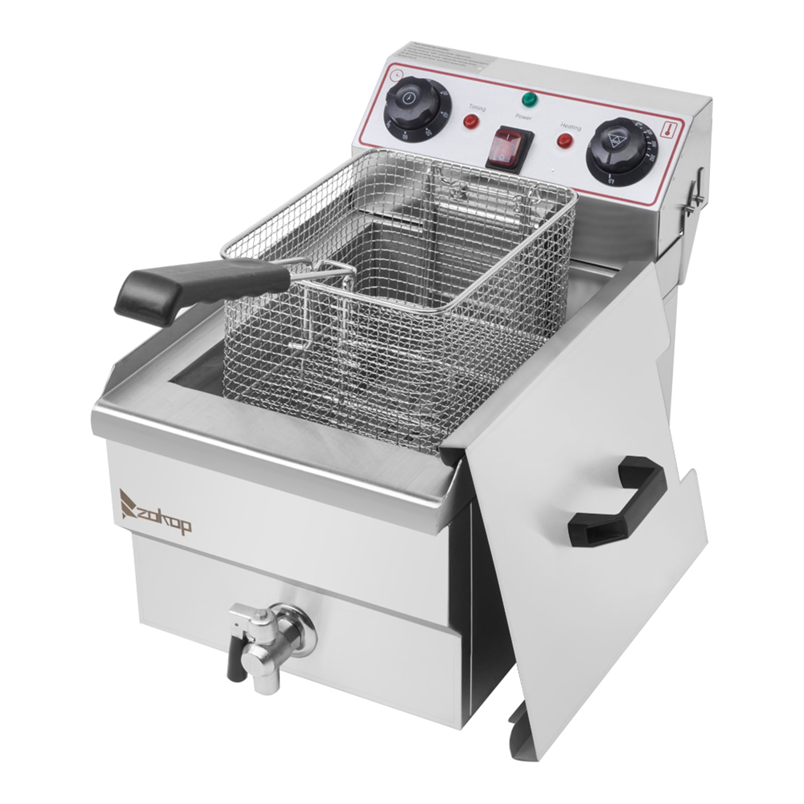 BAYUELSWU Deep Fryer with Basket 12.5Qt Electric Deep Fryer Stainless ...