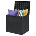 thumbnail image 1 of BAYUELSWU Outdoor Storage Box 33 Gallon Deck Box Waterproof Resin Deck Box Large Storage Container for Patio Furniture, Cushions, Garden Tools, Sports Equipment and Pool Supplies, 1 of 7