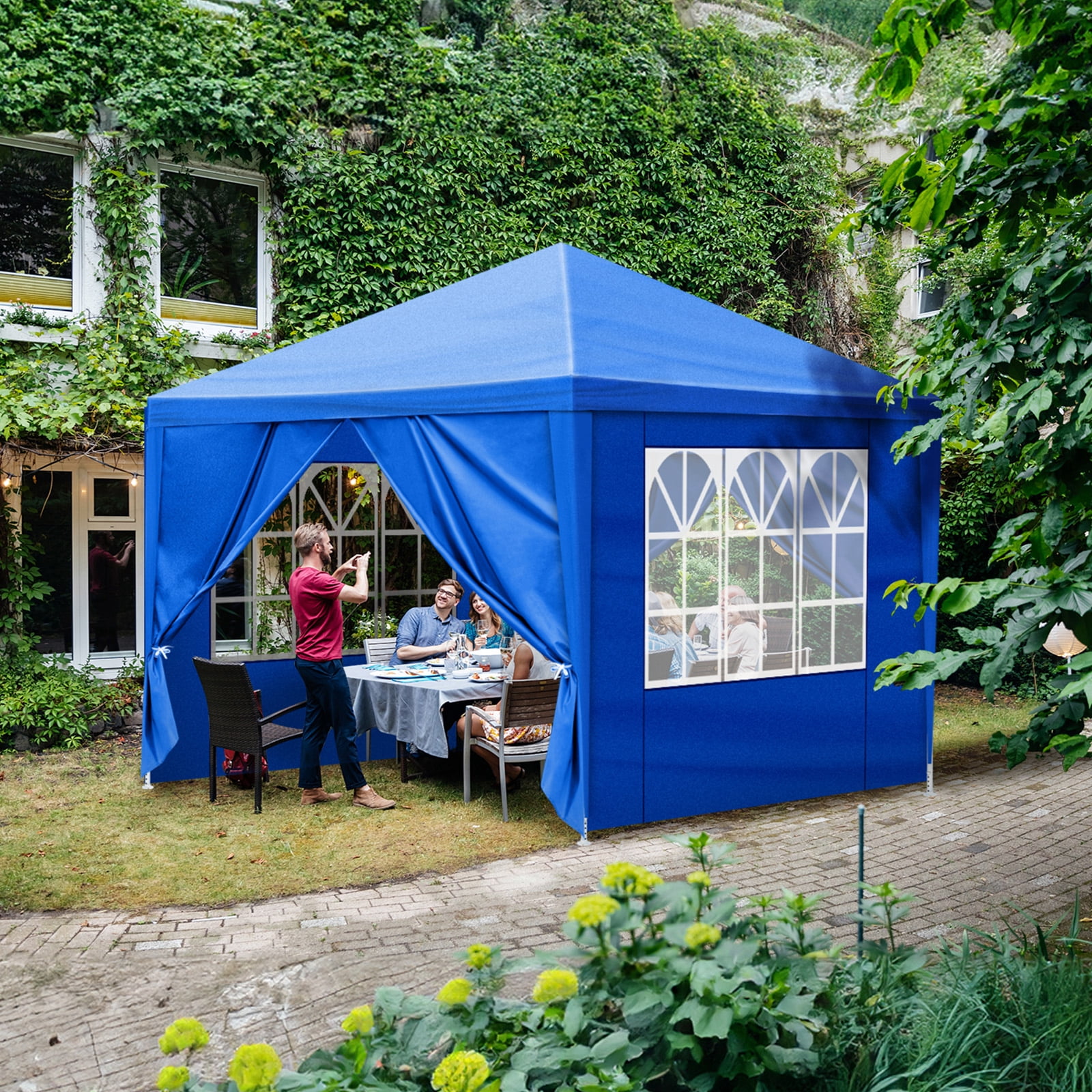 BAYUELSWU Pop-up Canopy Tent 10 x10 Ft Folding Tent Gazebo Wedding ...