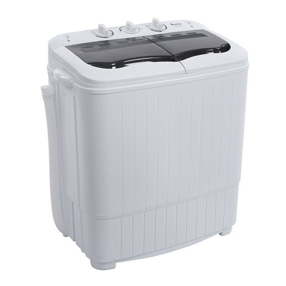 BAYUELSWU Portable Washing Machine14.3Lbs Twin Tub Washing Machine Low Noise for Home, Apartment, Dorms