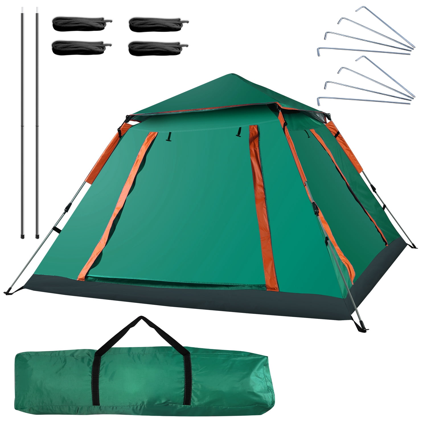 BAYUELSWU Quick Set Up Waterproof 4-5 Person Camping Tent, Outdoor ...