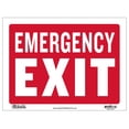 thumbnail image 1 of BAZIC 12" X 16" Emergency Exit Sign, 1 of 7