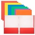 thumbnail image 1 of BAZIC 2 Pockets Paper Folder, 3 Prongs Fastener Clips Portfolio, 100-Pack, 1 of 8