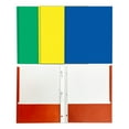 thumbnail image 1 of BAZIC 2 Pockets Paper Folder, 3 Prongs Fastener Clips Portfolio, 4-Pack, 1 of 6